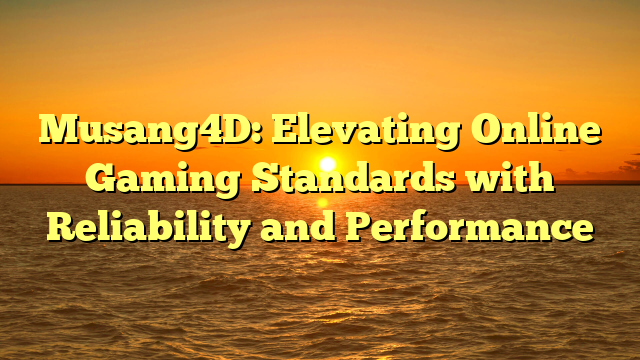 Musang4D: Elevating Online Gaming Standards with Reliability and Performance